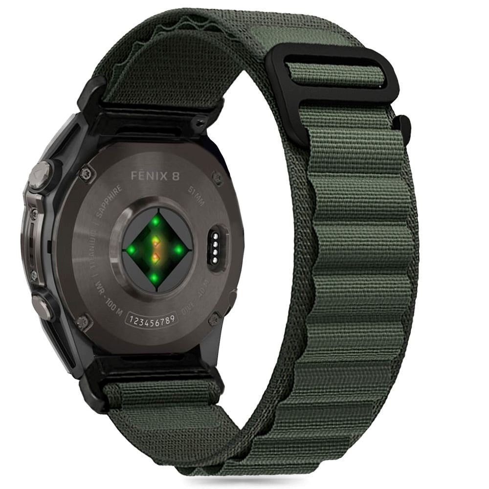 Universal Garmin 22 mm QuickFit Tech-Protect Nylon Pro Strap - Grønn