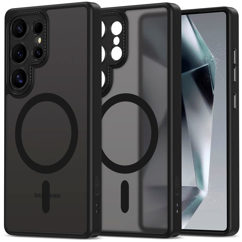 Tech-Protect MagCam-deksel - Samsung Galaxy S25 Ultra - MagSafe-kompatibel - Mattsvart