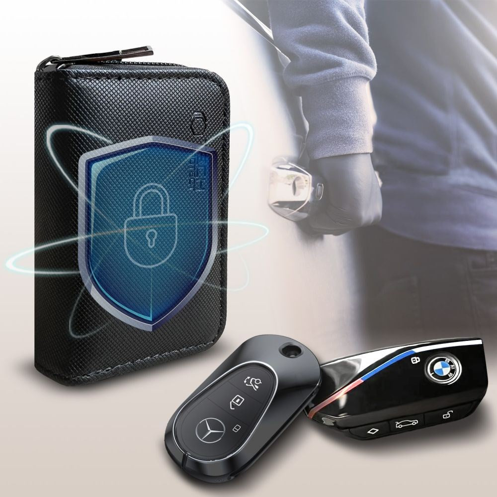 Tech-Protect KLR300 Etui til Bilnøgle m. Indbygget RFID-Blokering - Sort