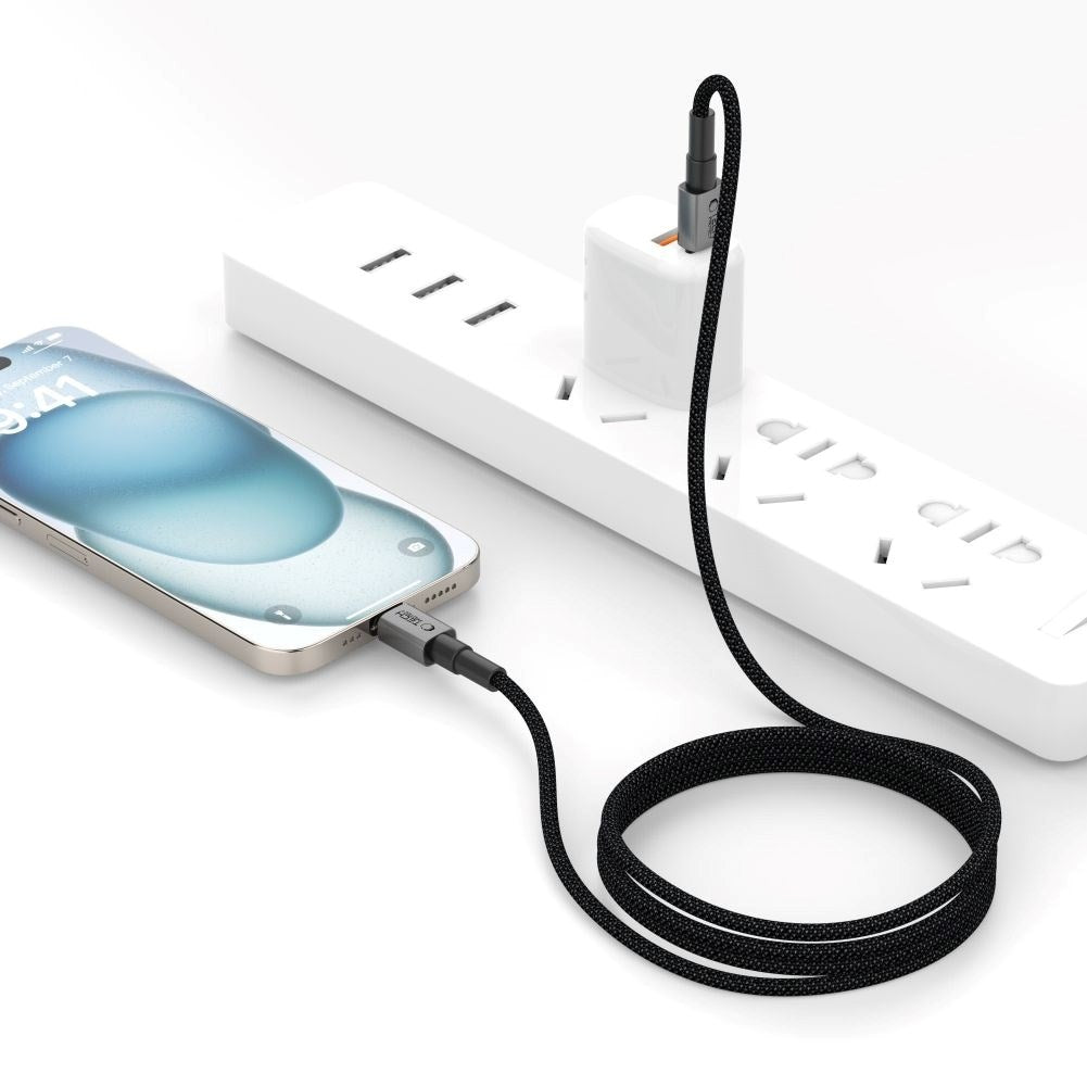 Tech-Protect Ultraboost 60W USB-C til USB-C Kabel - PD - 50 cm - Sort / Mørkegrå