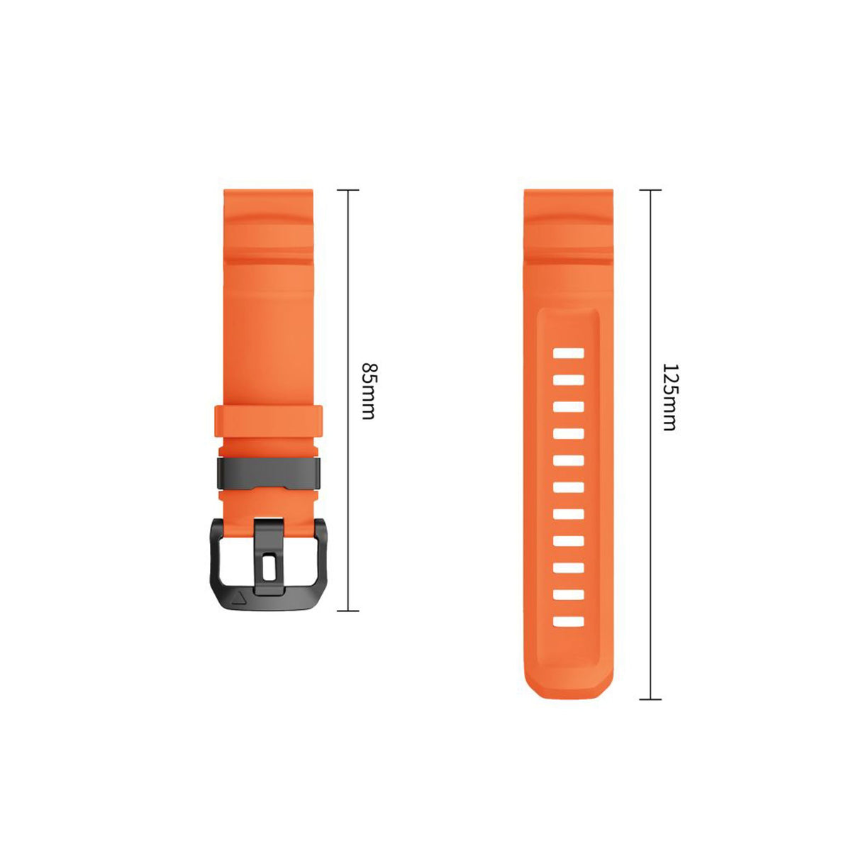 Universal Garmin 22mm QuickFit Tech-Protect Motion Fleksibelt Plast Rem - Orange