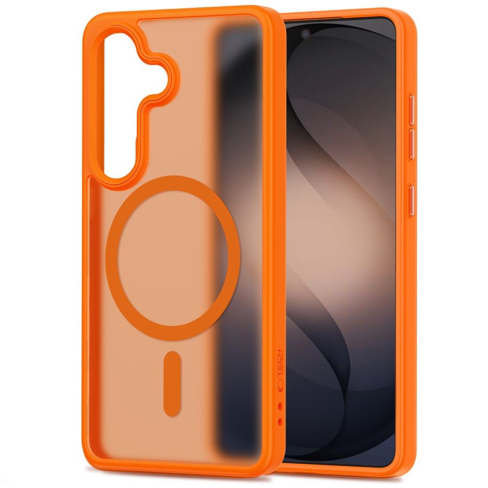 Samsung Galaxy S26 Tech-Protect MagMat Bagside Cover - MagSafe Kompatibel - Mat Orange