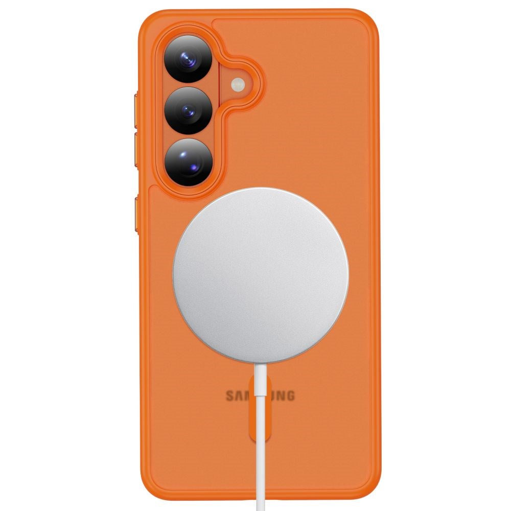 Samsung Galaxy S26 Tech-Protect MagMat Bagside Cover - MagSafe Kompatibel - Mat Orange