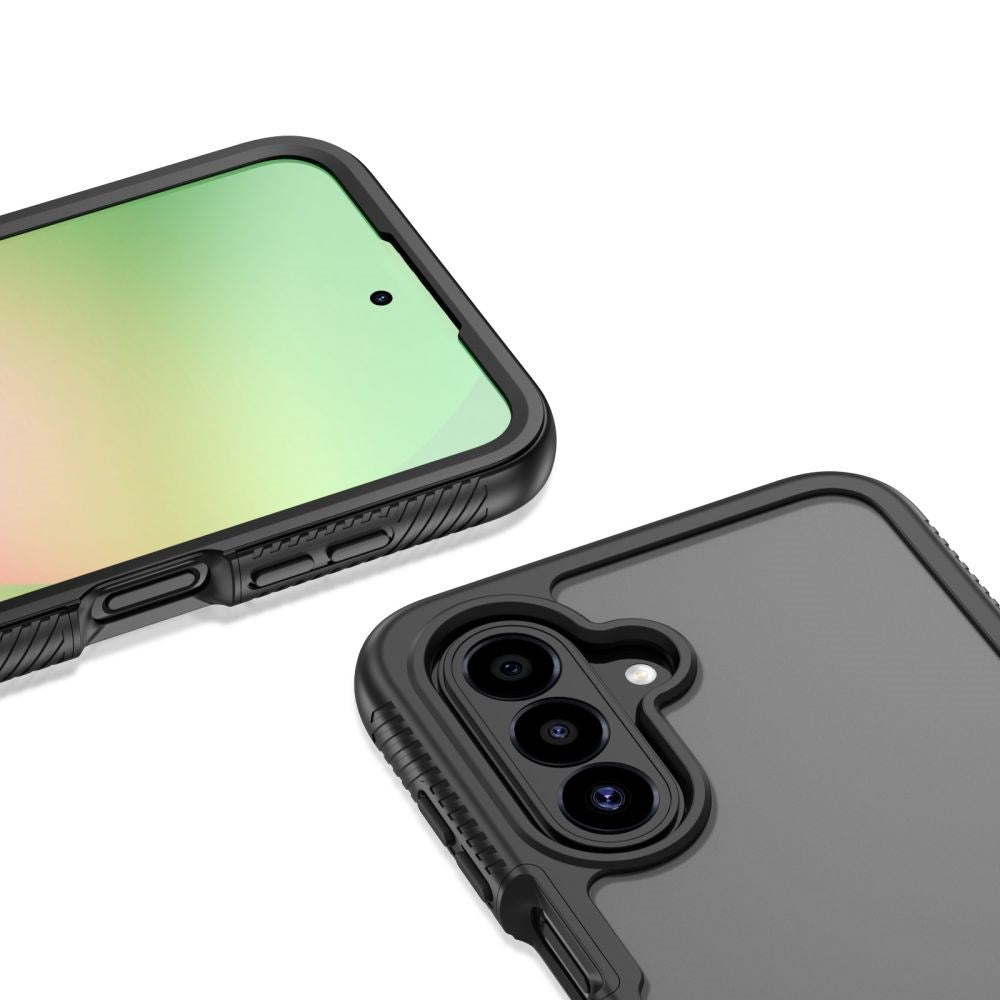 Samsung Galaxy A27 / A37 / A36 / A56 Tech-Protect Defense Mobilcover med Skærmbeskyttelse - Mat Sort