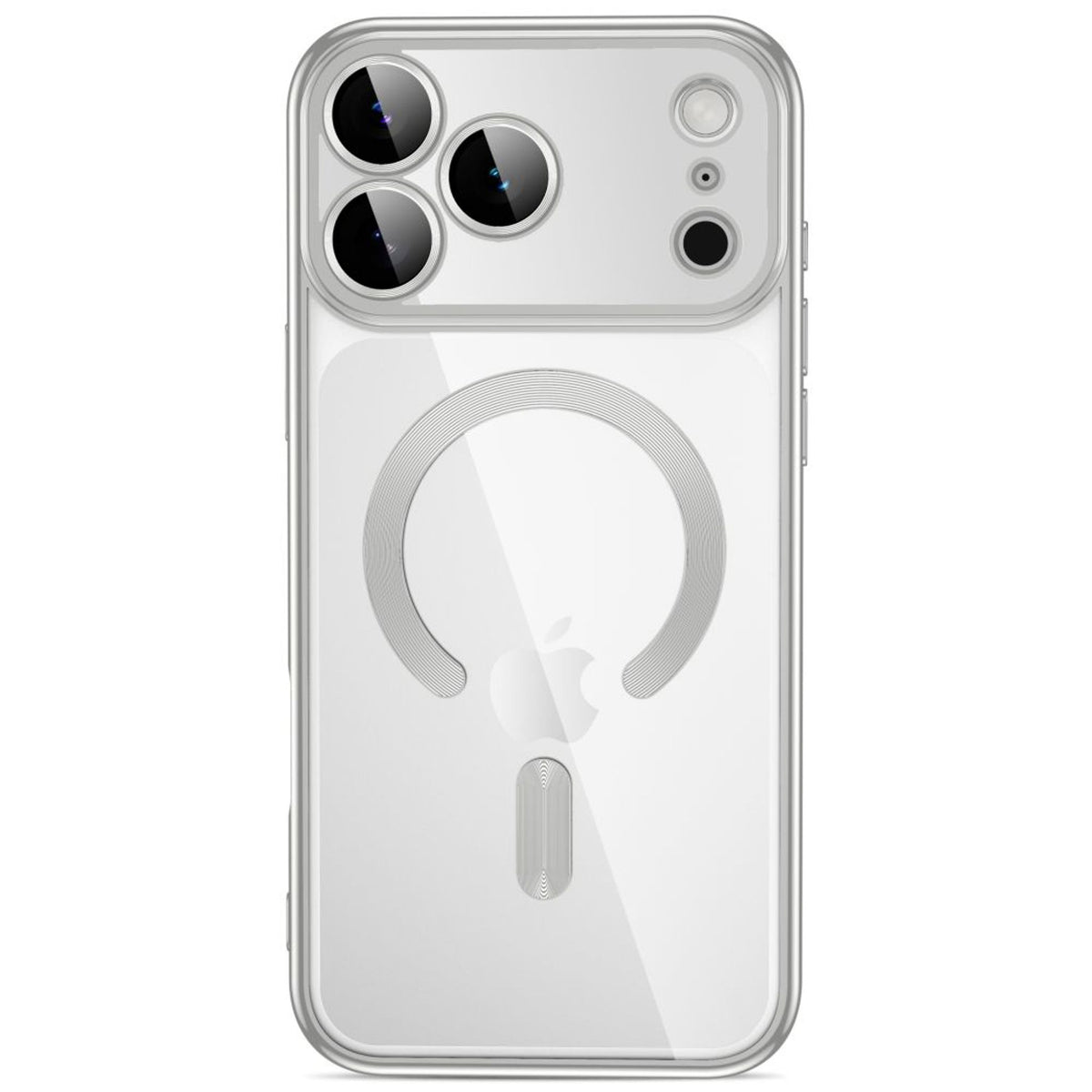 Tech-Protect iPhone 18 Pro / 17 Pro MagFlex Cover - MagSafe Kompatibel - Sølv / Gennemsigtig