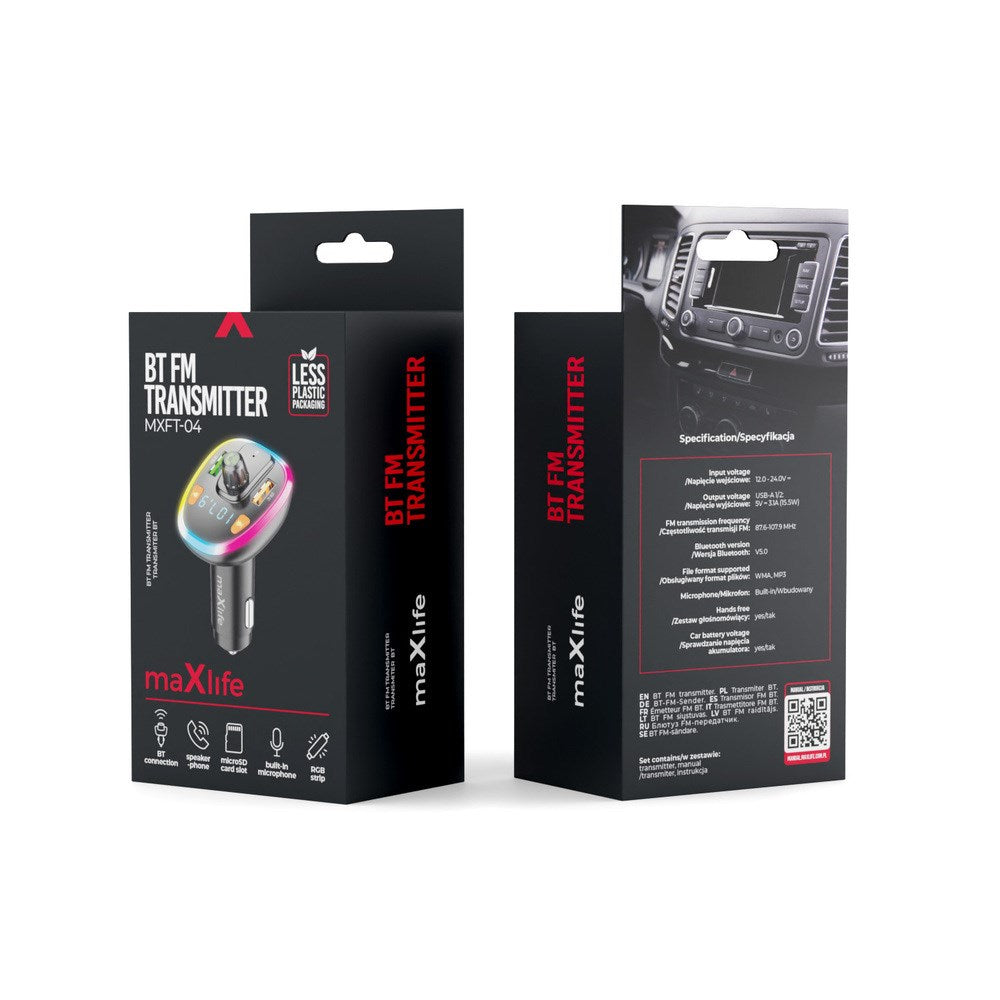 Maxlife Bluetooth FM Sender - Sort