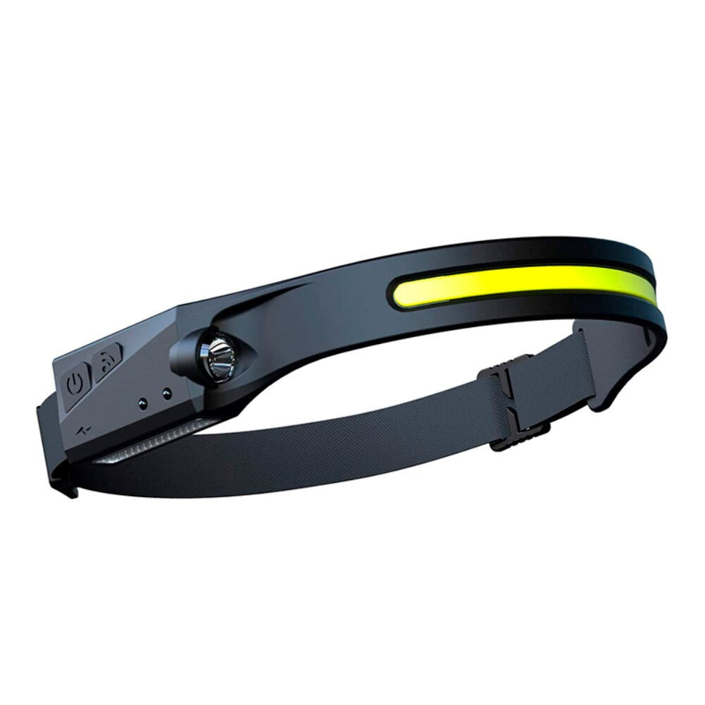 Hurtel LED-hodelykt m. Sensor - Svart