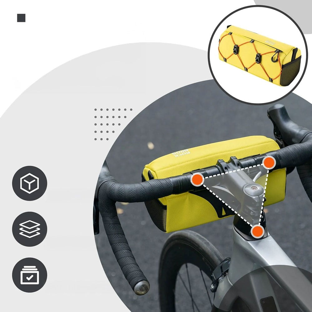 Rockbros Cykeltaske til Styr - 2.2L - Gul