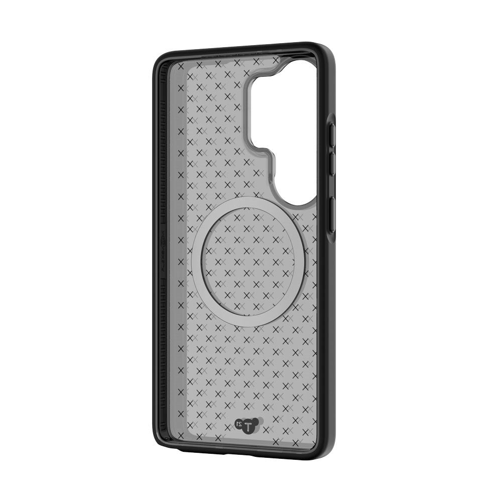 Samsung Galaxy S26 Ultra Tech21 EVO Check Bagside Cover - MagSafe Kompatibel - Sort