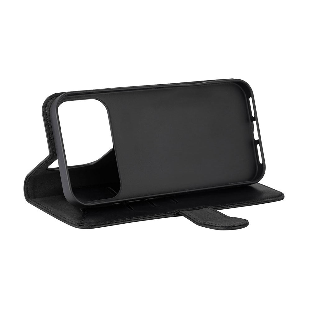 GEAR iPhone 17 Pro Kunstlæder Cover - MagSafe Kompatibel - Sort