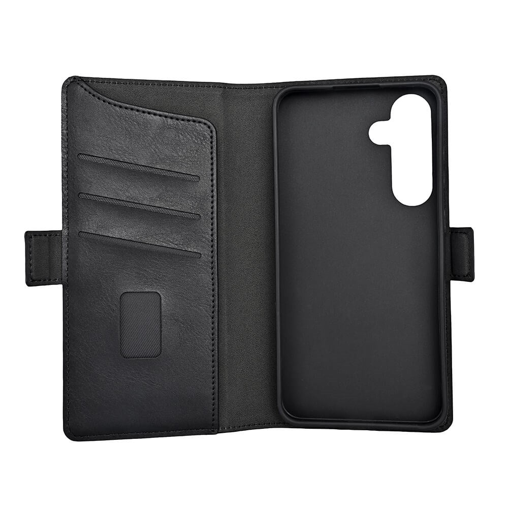 GEAR Samsung Galaxy S24+ (Plus) Leather Flip Cover m. Lommebok - Svart
