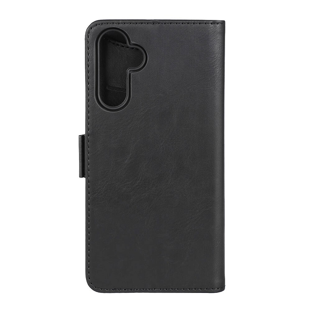 GEAR Samsung Galaxy A15 / A15 (5G) Leather Flip Cover m. Lommebok - Svart