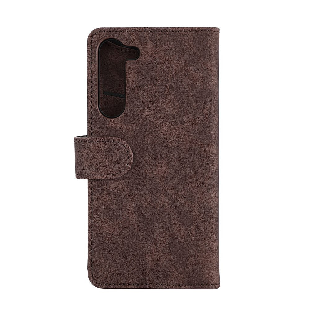 Samsung Galaxy S23+ (Plus) Gear Wallet - Lær Flip Cover m. Lommebok - Brun