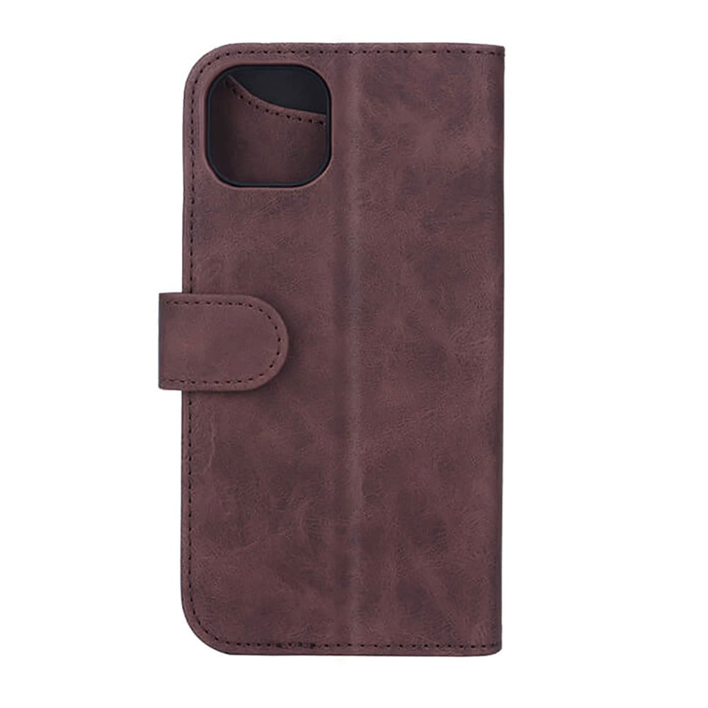 GEAR iPhone 14 Plus Lommebok - Skinn Flip Cover m. Lommebok - Brun
