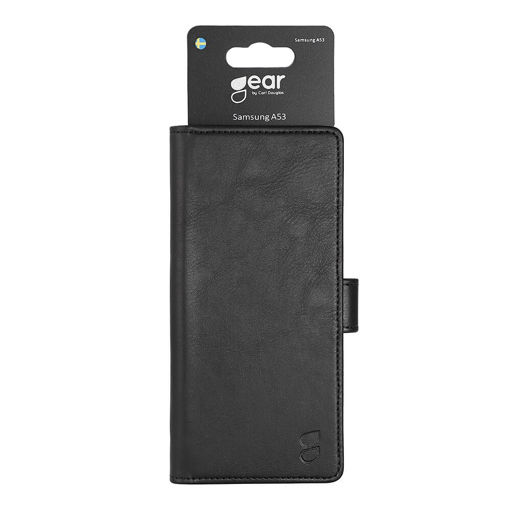Samsung Galaxy A53 (5G) Gear Wallet - Lær Flip Cover m. Lommebok - Svart