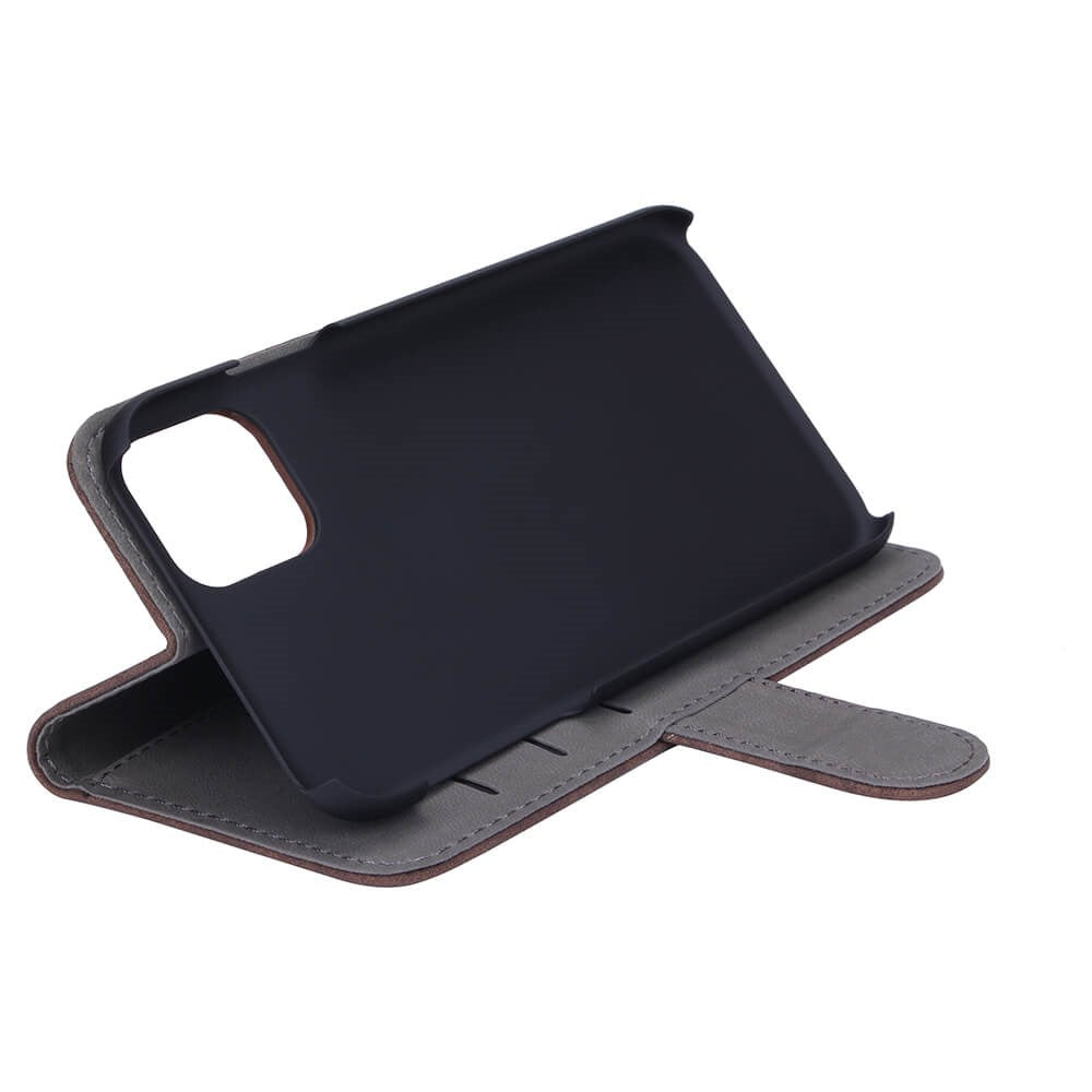 GEAR iPhone 11 lommebok - Flip-deksel i skinn m. Lommebok - Brun