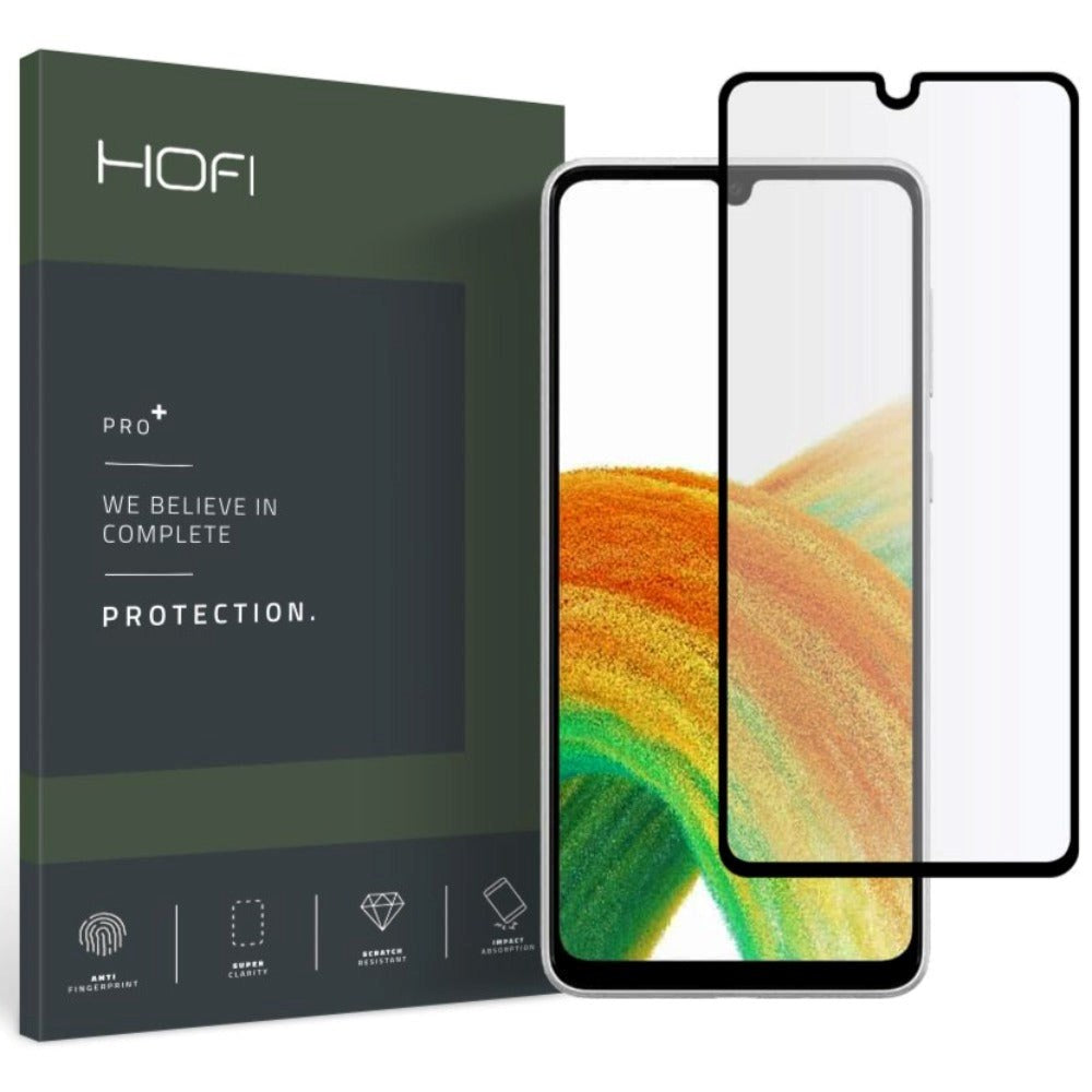 Samsung Galaxy A33 (5G) Hofi Glass Pro+ Skærmbeskyttelse - Case Friendly - Sort Kant