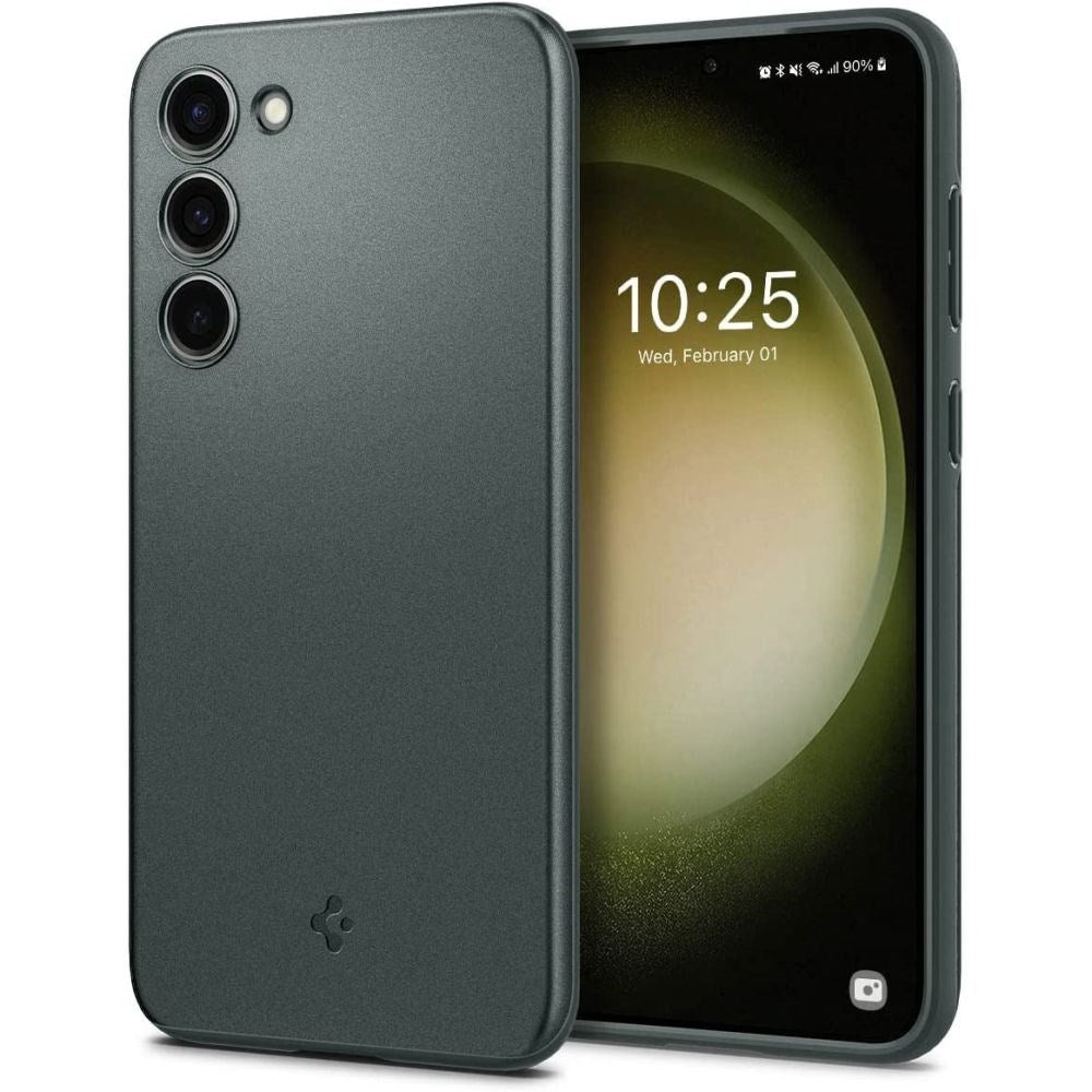 Samsung Galaxy S23 Spigen Thin Fit Bakdeksel - Mørkegrønn