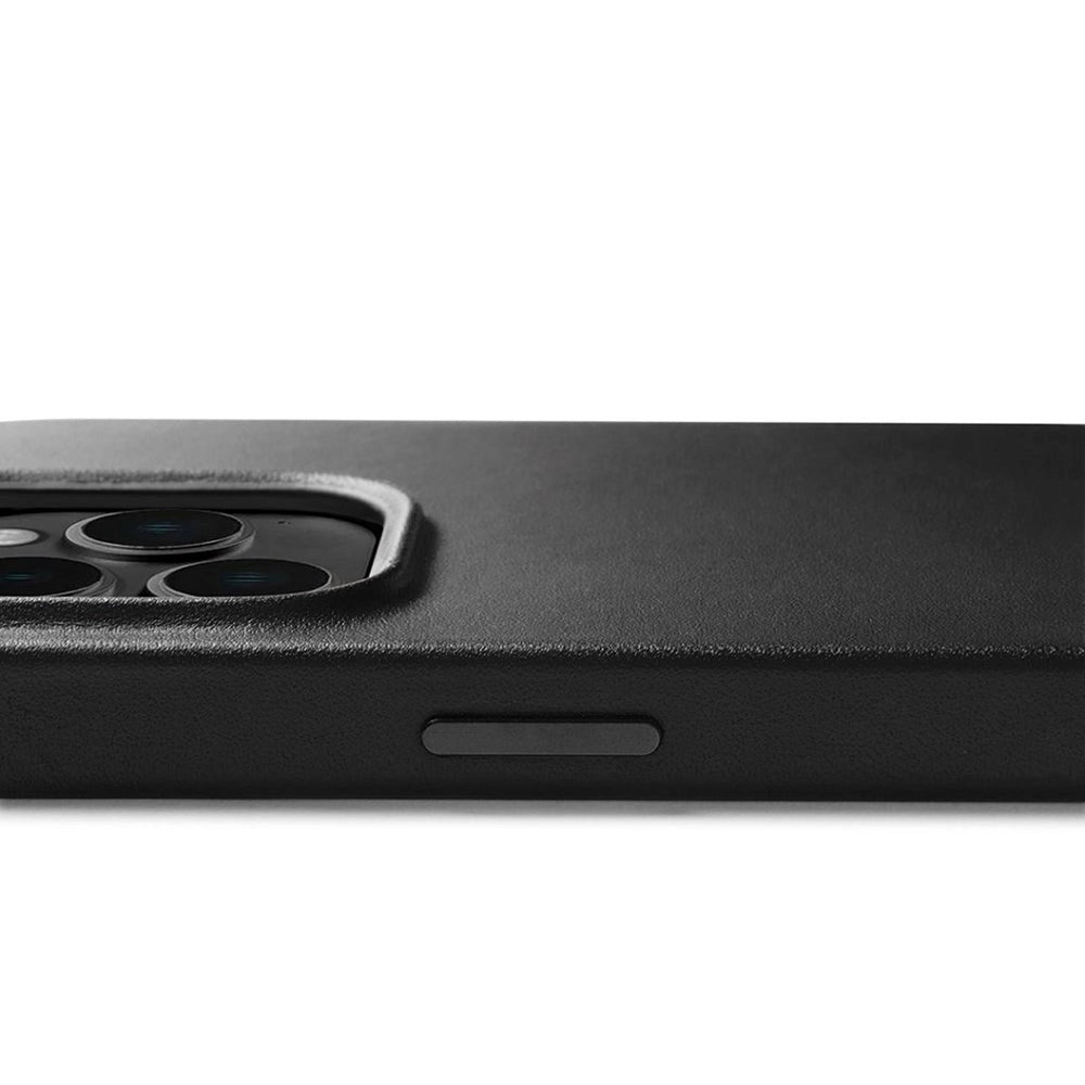 Mujjo iPhone 14 Pro Lærdeksel - MagSafe-kompatibel - Svart