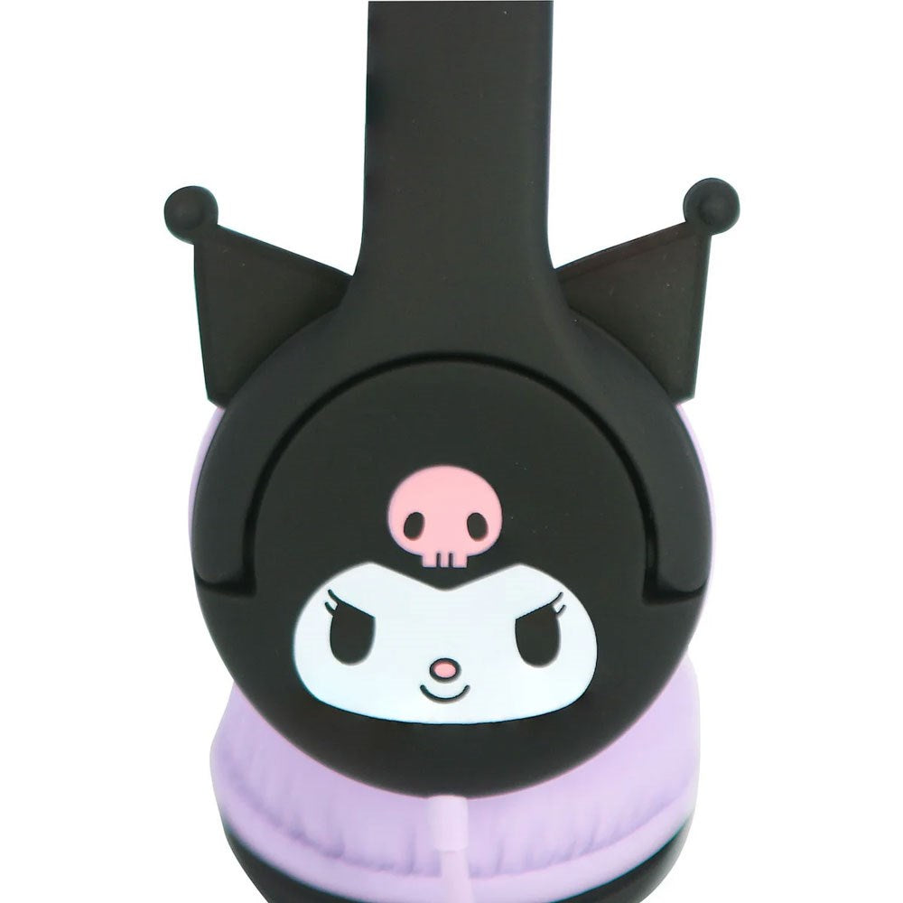 Kuromi OTL On-Ear Børne Headset m. 3D Ører - Max. 85dB - Lilla / Sort