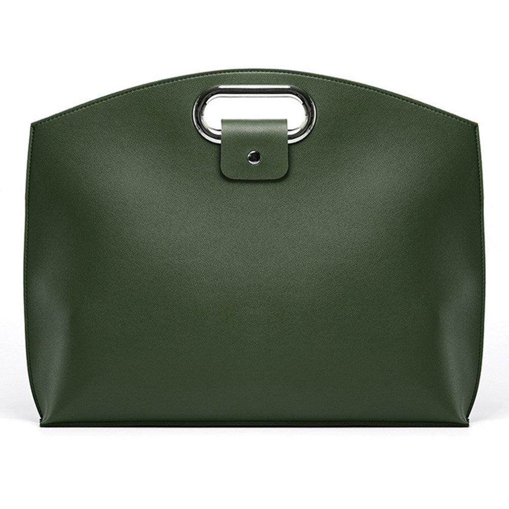 MacBook / Laptop 13-14" Kunstlæder Taske - 32 x 37.5 cm - Grøn