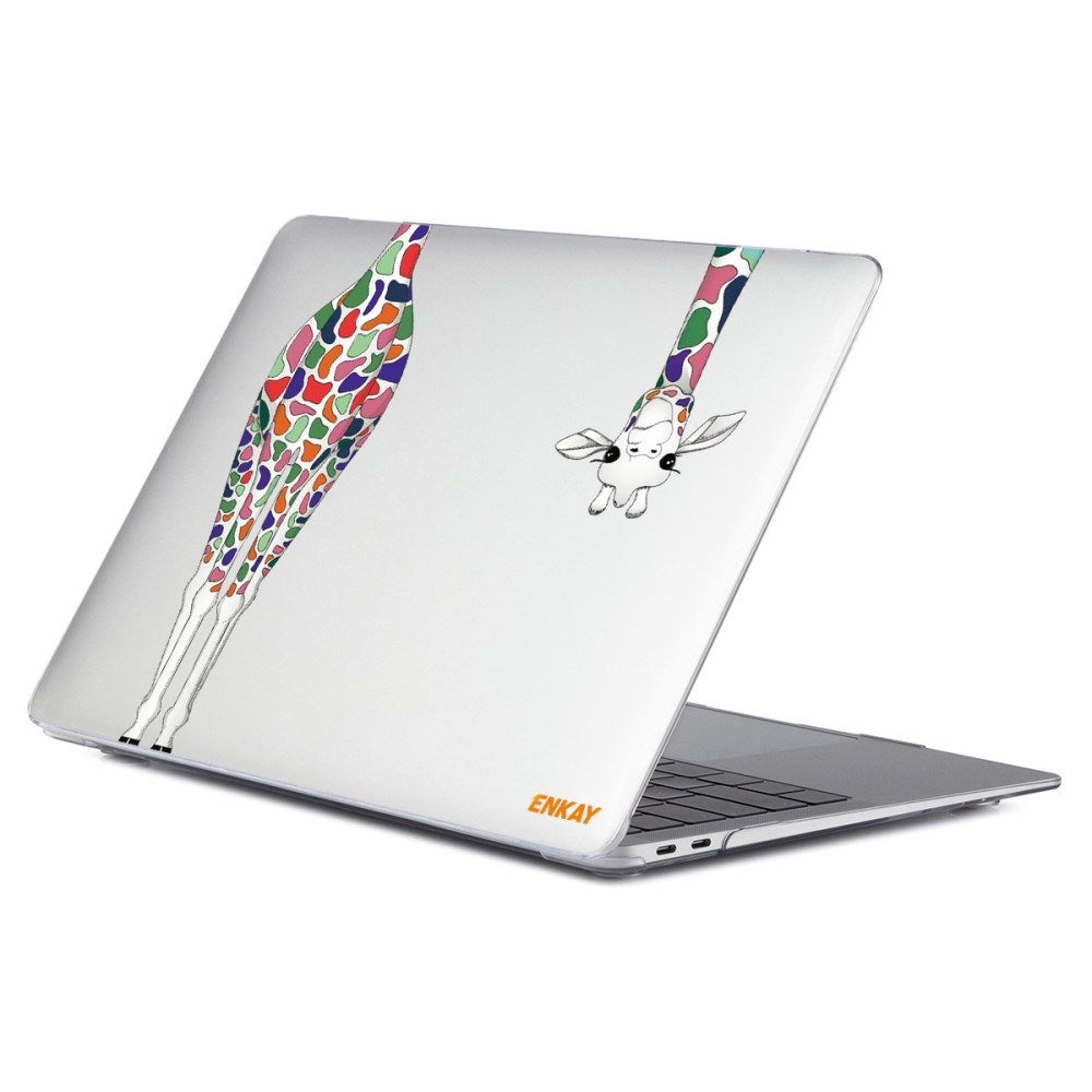 MacBook Pro 13 (2020-2022) ENKAY laptopdeksel i hardplast m. Motiv - Giraffe