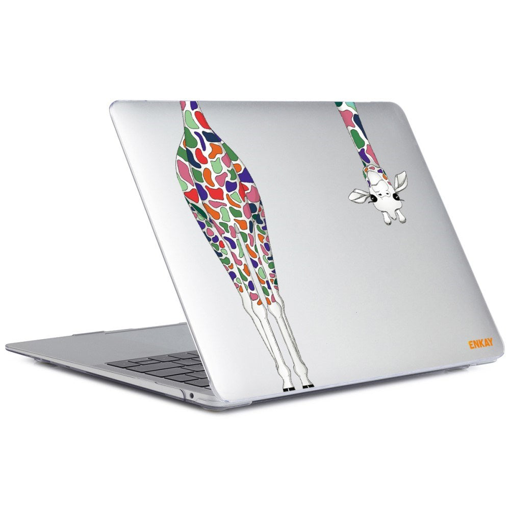 MacBook Pro 13 (2020-2022) ENKAY laptopdeksel i hardplast m. Motiv - Giraffe