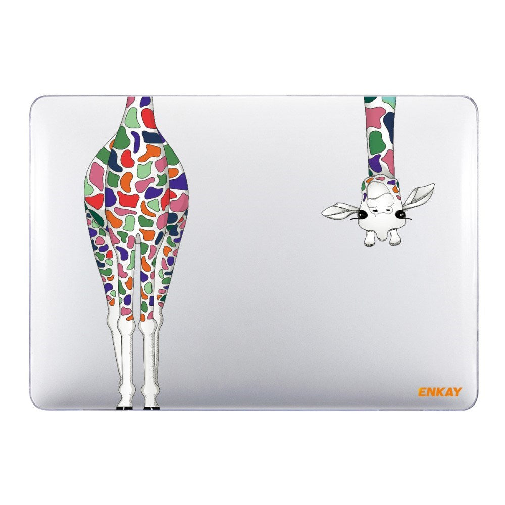 MacBook Pro 13 (2020-2022) ENKAY laptopdeksel i hardplast m. Motiv - Giraffe