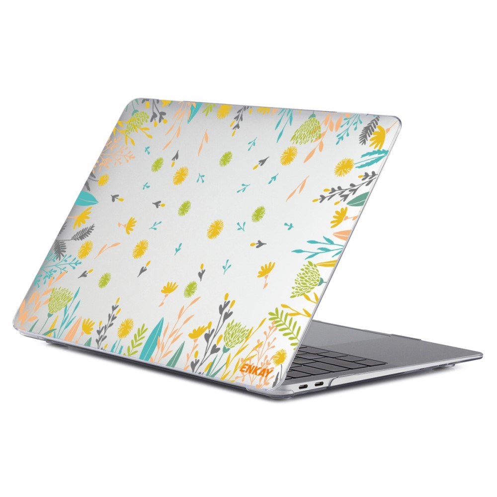 Macbook Air 13 M1 (2020) / Air 13 (2018-2020) ENKAY Hard Plastic Laptop Deksel m. Motiv - Blomster