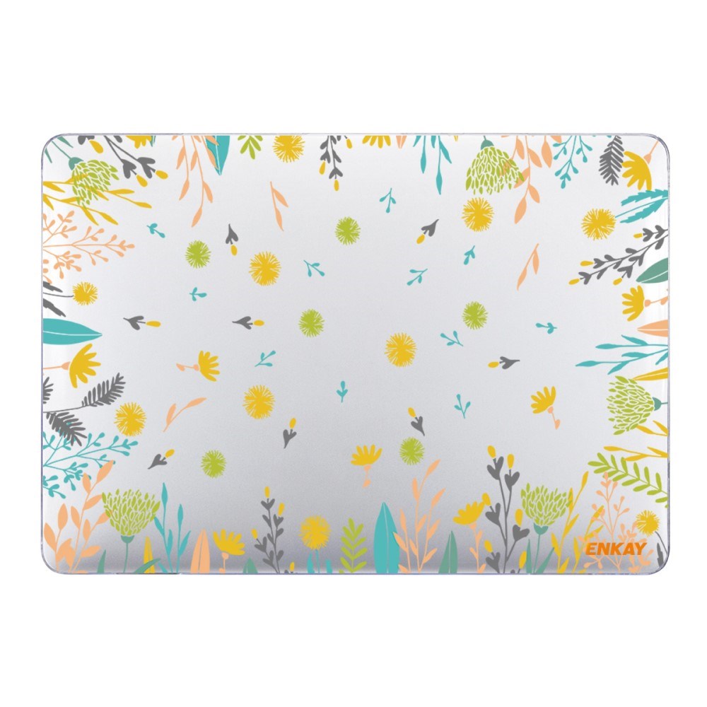 Macbook Air 13 M1 (2020) / Air 13 (2018-2020) ENKAY Hard Plastic Laptop Deksel m. Motiv - Blomster