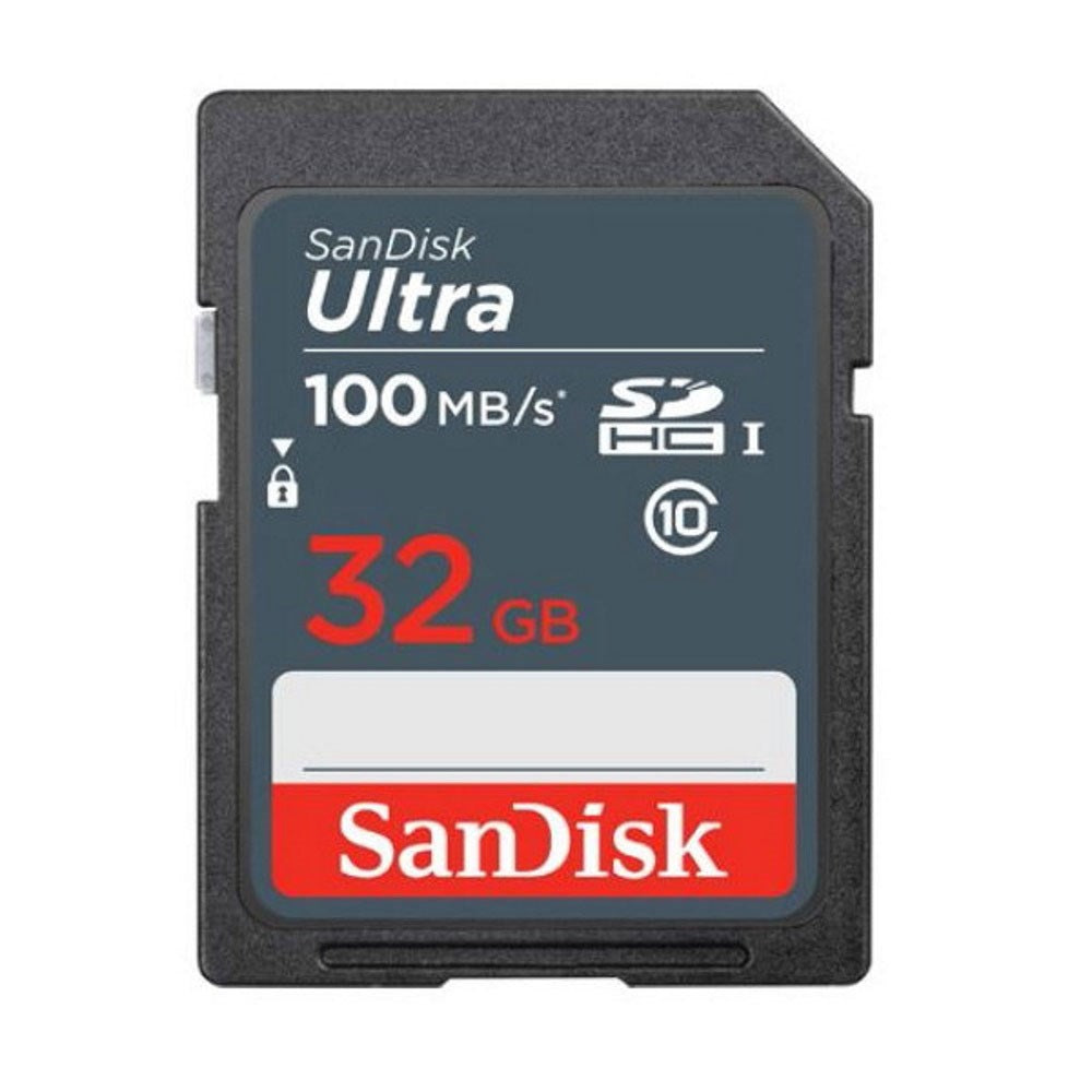 SanDisk SDHC Ultra Hukommelseskort - 100MB/s - 32GB - Sort