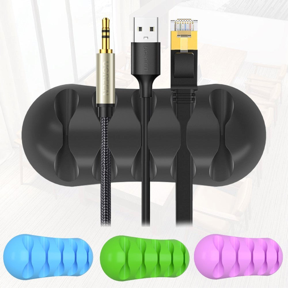 Universal Cable Manager - Dobbeltsidig lim - Svart