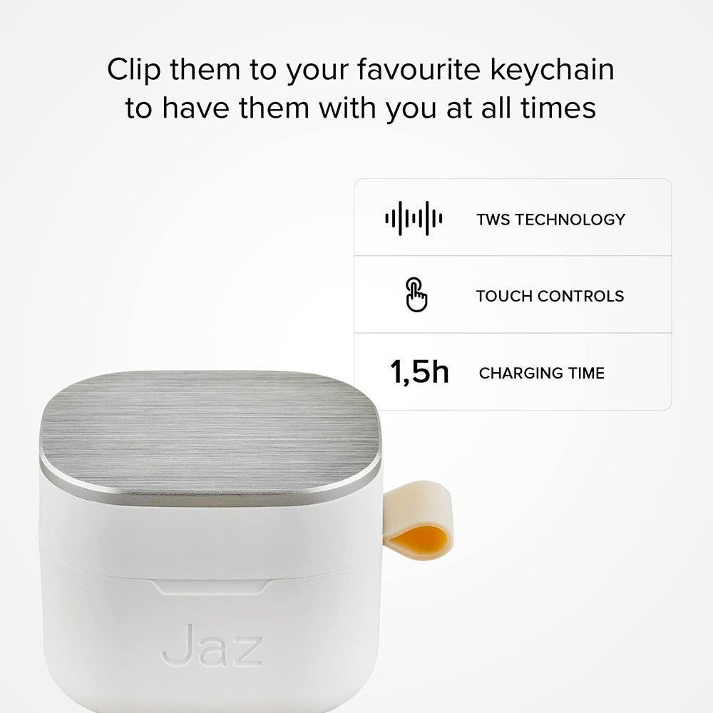 Jaz Airon True Wireless Bluetooth In-Ear-hodetelefoner - Hvit