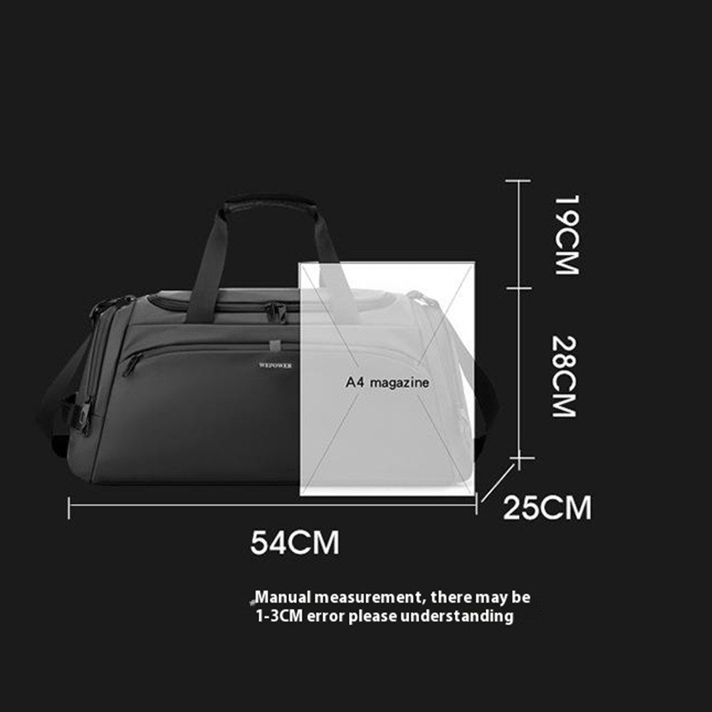 WEPOWER Premium reise- og treningsryggsekk - Svart