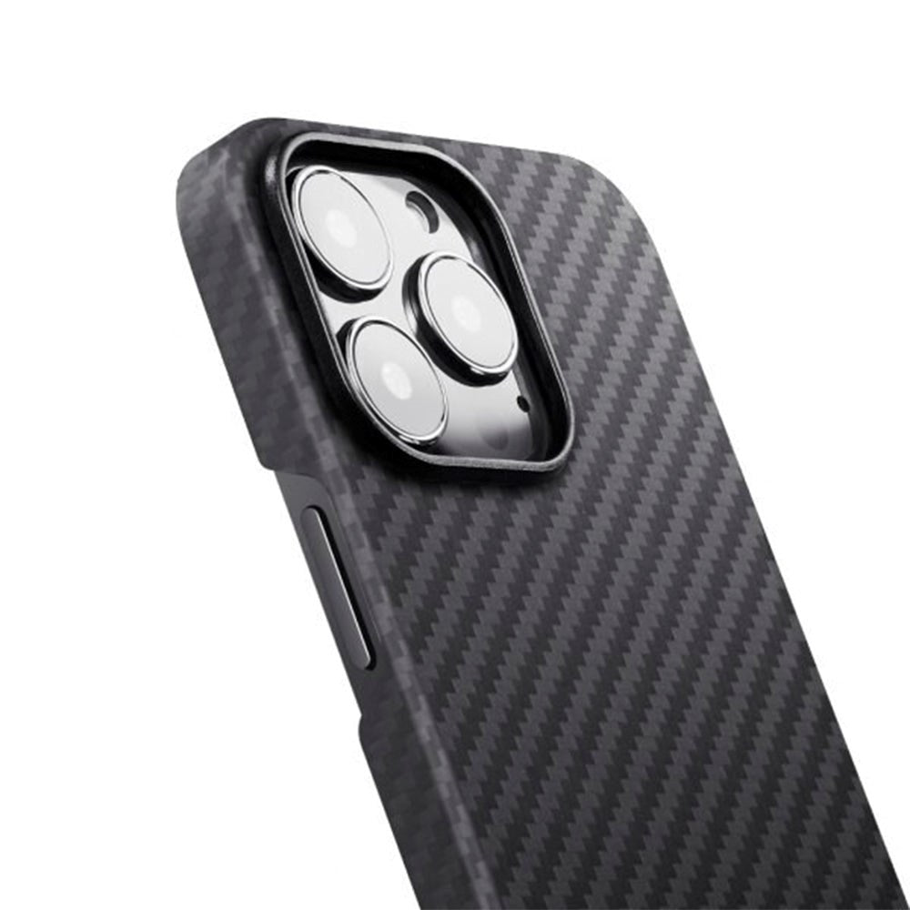 PITAKA iPhone 13 Pro Max MagEZ Bagside Cover - MagSafe Kompatibel - Sort / Grå Twill