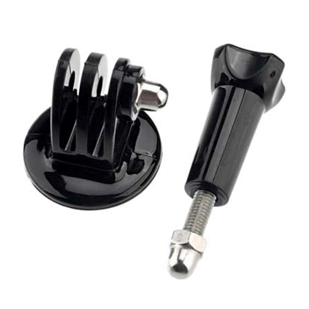 GoPro Hero 8 / 7 / 6 / 5 / 4 / 3+ / 3 Metal Adapter til Tri Pod Montering m. Monteringsskrue - Sort