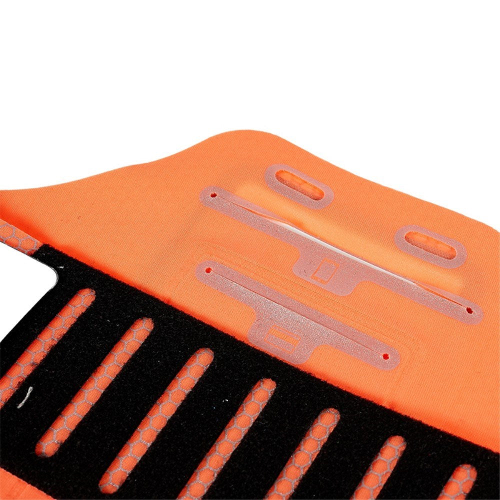 Løbearmbånd til Mobil 6" - Honeycomb Mønstret - Orange