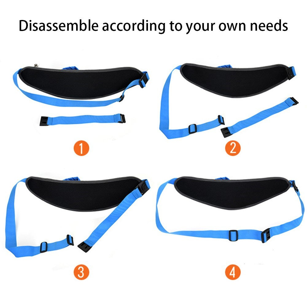 Løbebælte m. Lomme til Vandflaske - Vandtæt - Rød