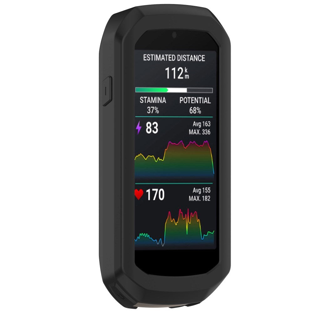 EIDERWOOD Garmin Edge 1050 Silikone Cykel Computer Cover - Sort