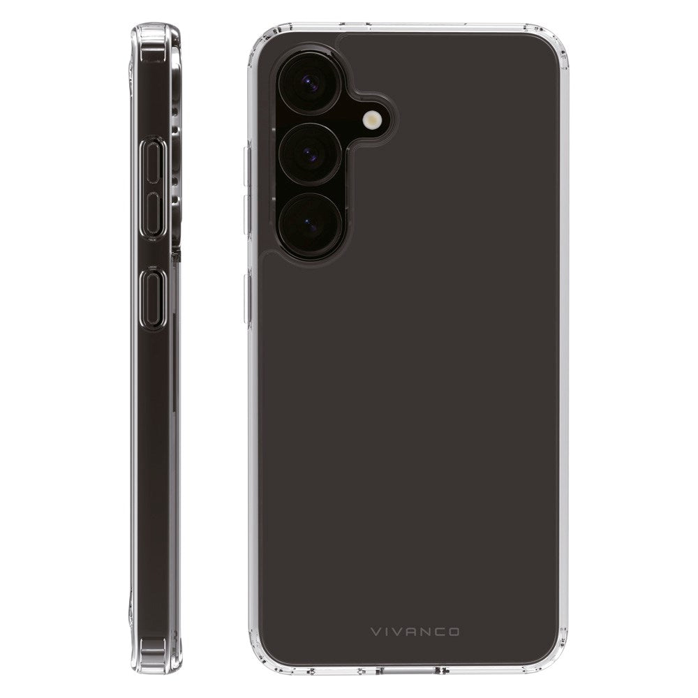 Vivanco Krystallklart Bakdeksel til Samsung Galaxy S25 - Gjennomsiktig