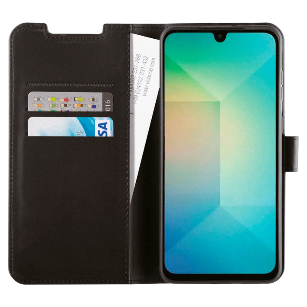 Vivanco Classic Wallet Flip Cover m. Lommebok - Samsung Galaxy A26 (5G) - Svart