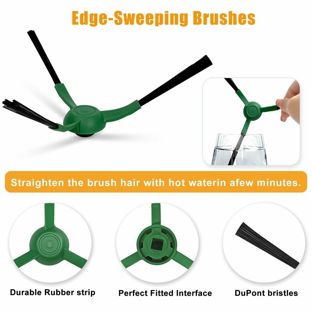 Støvsugerbørste til iRobot Roomba Combo 105 Robotstøvsuger - Grøn + Sort