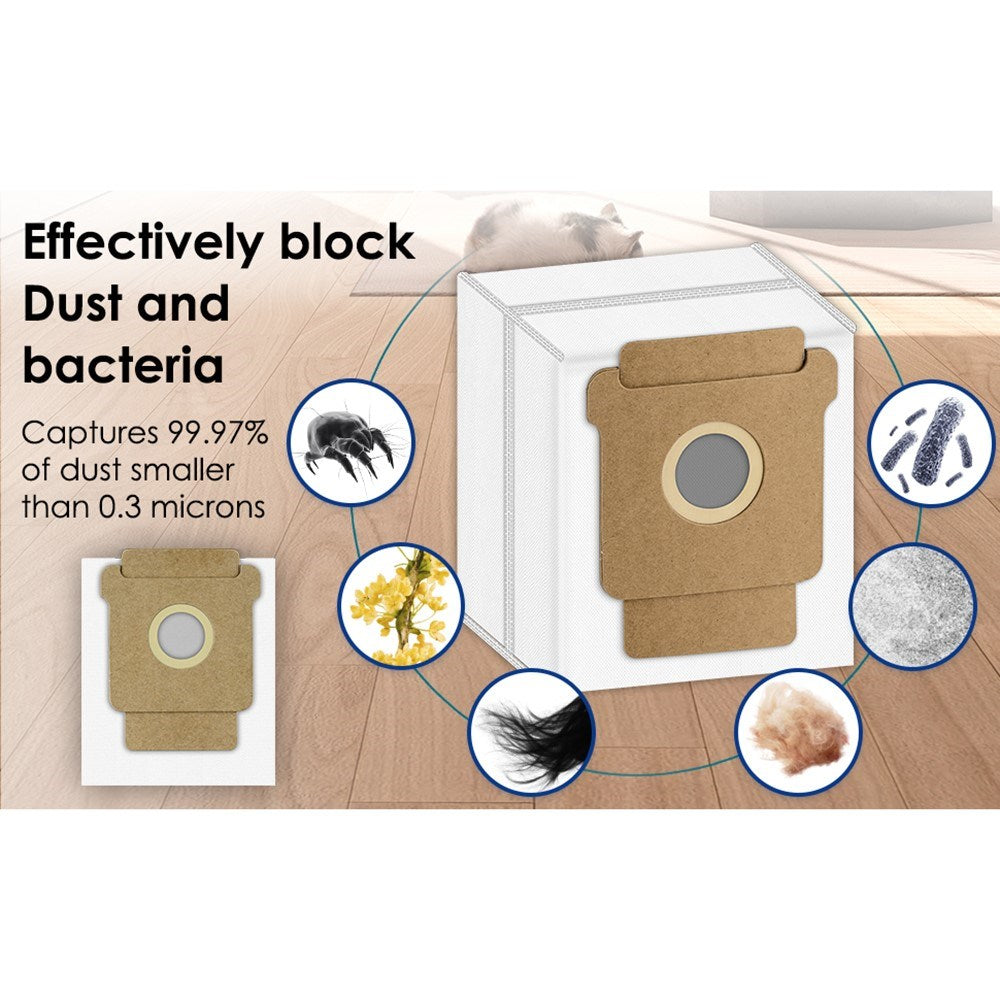 Støvsugerpose til iRobot Roomba Combo / 105 / 205 / 405 Plus / 505 Plus Robotstøvsuger - Hvid
