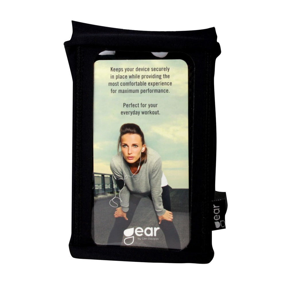 GEAR Universal Sportsarmbånd til Telefon (Maks. Mobil: 60 x 120mm) - S / M - Sort