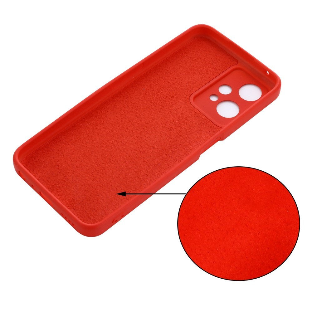EIDERWOOD OnePlus Nord CE 2 Lite (5G) Liquid Silikone Bagside Cover m. Strop - Rød