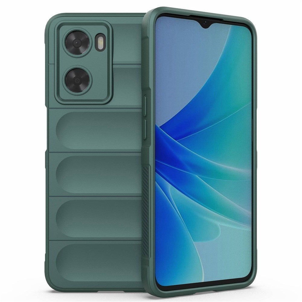 OPPO A57 / A57s EIDERWOOD Fleksibelt Plastik Bagside Cover - Grøn