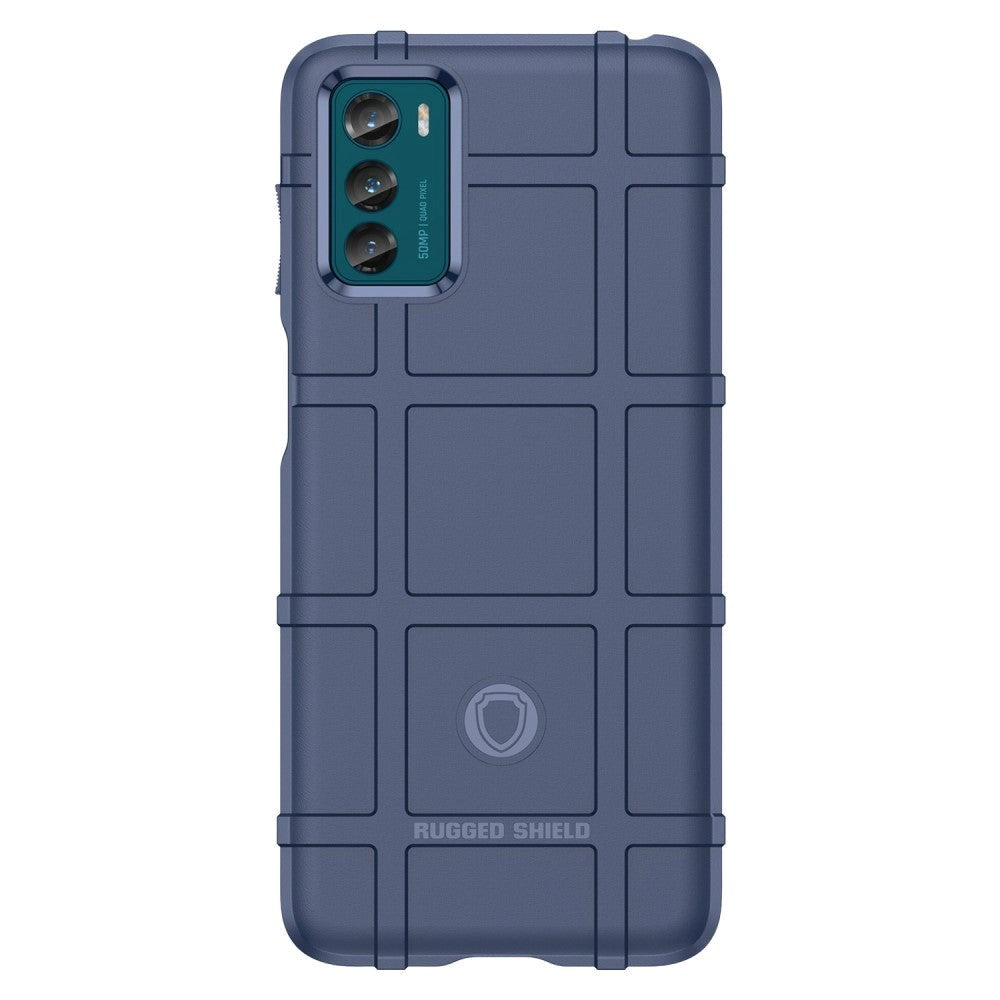 Motorola Moto G42 Rugged Shield Series Craftsman Bakdeksel - Blå
