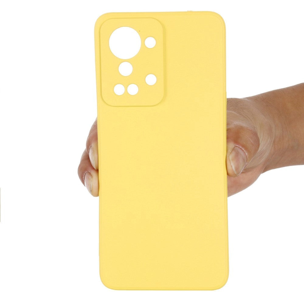 Motorola Moto G22 / E32s (4G) Bakdeksel i flytende silikon m. Stropp - Gul