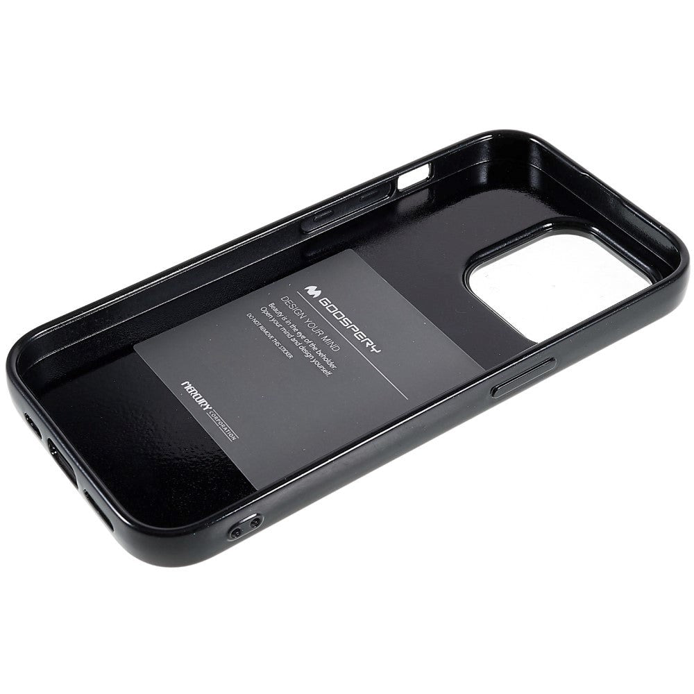 GOOSPERY iPhone 14 Pro Max fleksibelt plastdeksel - svart