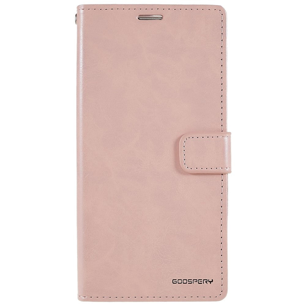 iPhone 14 Pro GOOSPERY Blue Moon Leather Flip Cover m. Lommebok - Rosa